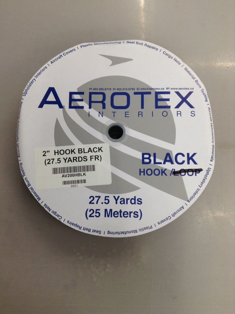 HOOK 2" Non-FR (Black) - 25M Roll - Per Meter