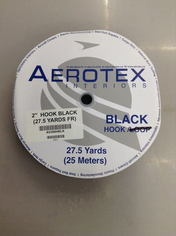 HOOK 2" Non-FR (Black) - 25M Roll - Per Meter