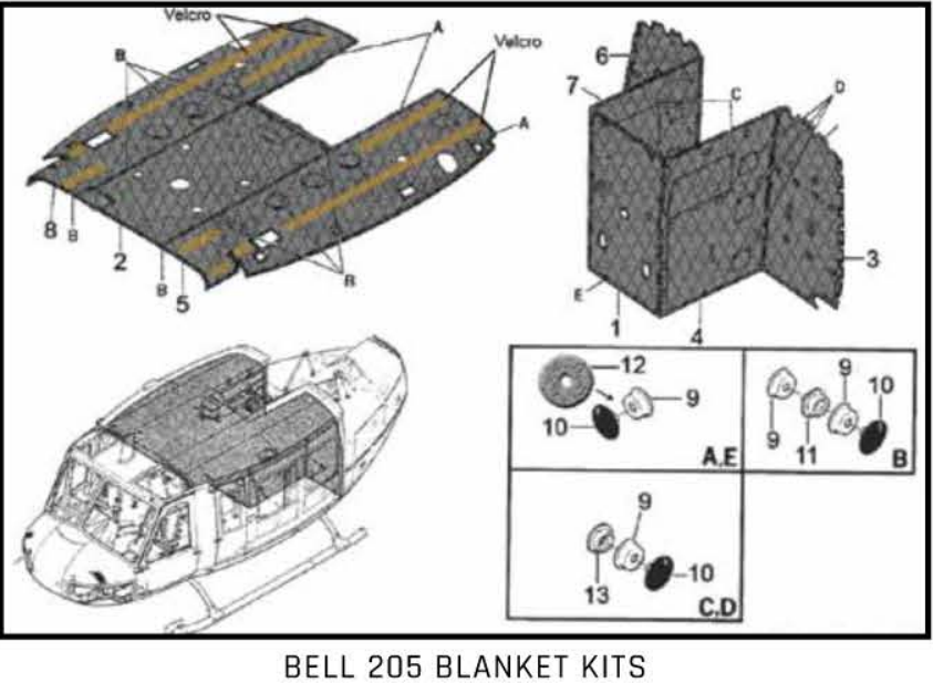 Complete - Blanket Kit (SN 30003 THRU 30127)