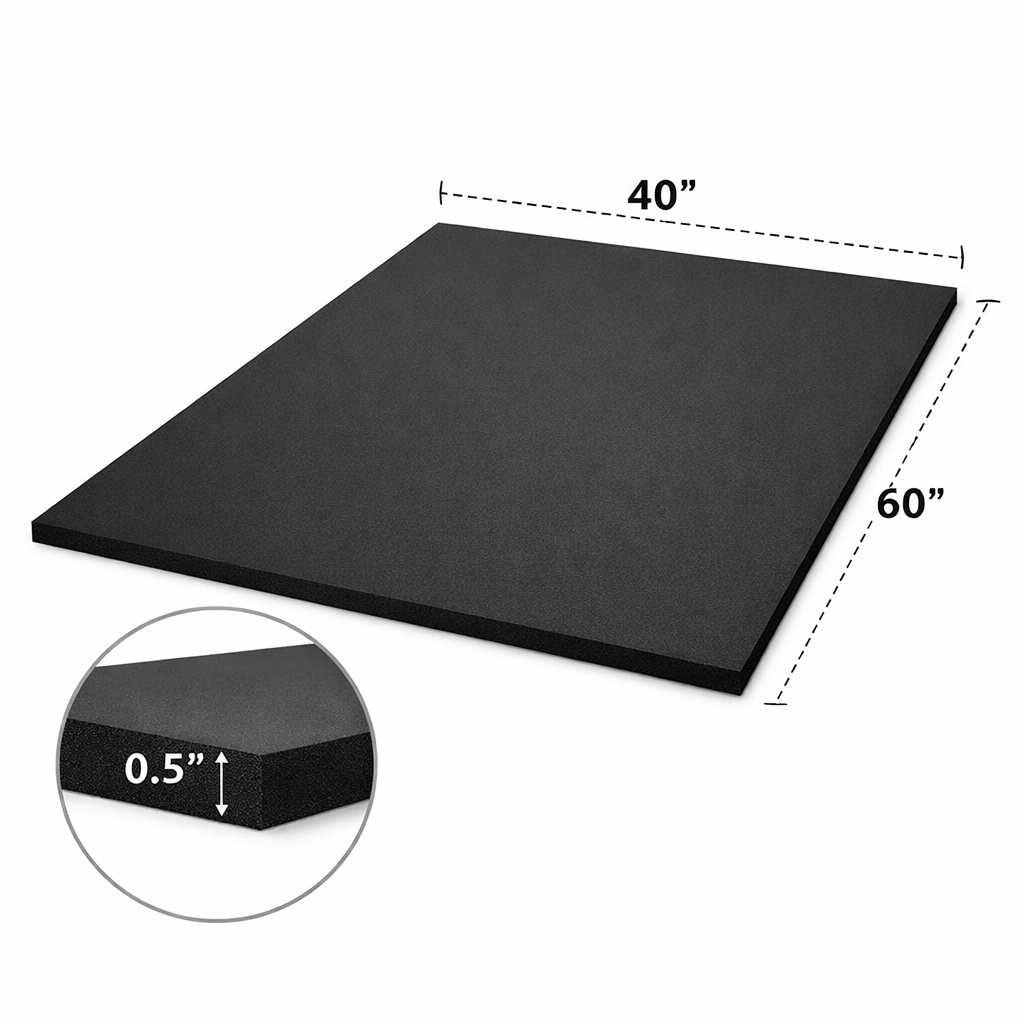 Closed-Cell FAR Foam Sheet 0.5x40x60 (Black) - Per Sheet